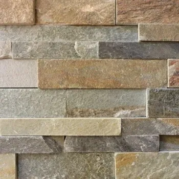 Obklad Přírodní obklad STONE quarzit MULTICOLOR PANEL 16 x 60 cm