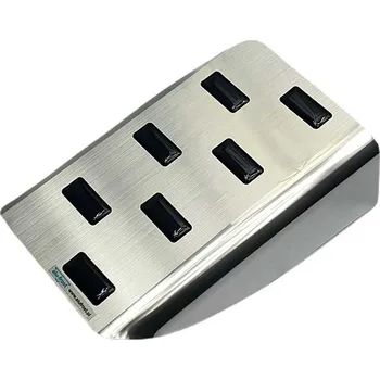 Opěrka nohy Hyundai Santa Fe III FL 2016-2018 • nerez • Alu-Frost