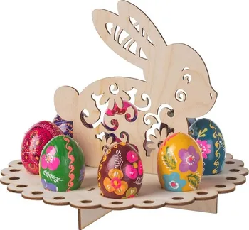 Velikonoční dekorace ČistéDřevo Stojánek na vajíčka zajíček