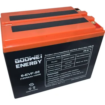 Trakční baterie Goowei Energy 6-EVF-55 baterie 12V 55Ah 13,75A