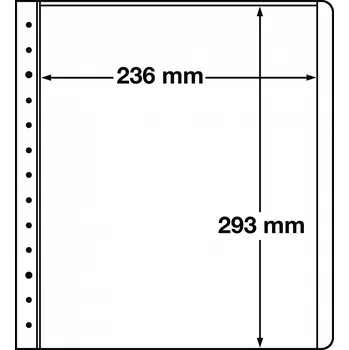 Obal pro sběratelský předmět LEUCHTTURM Albové LB listy Typ: LBSH 236x293 mm