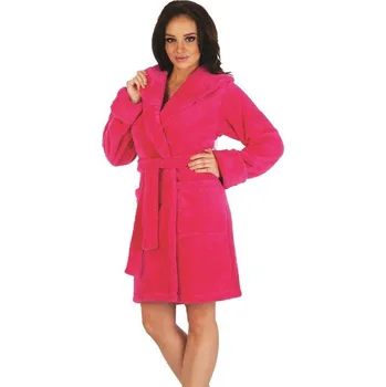 Dámský župan Dámský župan De Lafense 806 Krátký, kapuce tmavě modrá XL