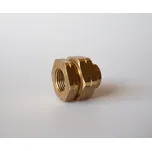 SVIS Trade Mosazné šroubení FF přímé, ploché těsnění Velikost: 5/4”