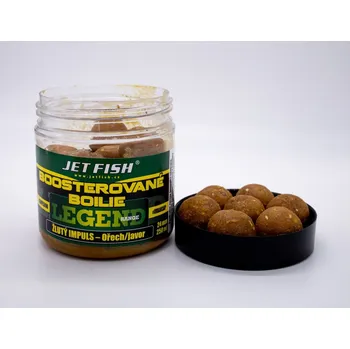 Boilies Legend Range - Boosterované boilie 250ml - 24mm : ŽLUTÝ IMPULS - OŘECH / JAVOR