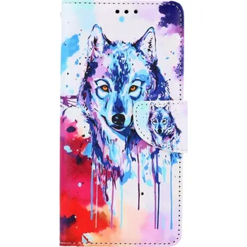 Pouzdro na mobilní telefon Pouzdro Realme C25Y knížkové Kresba vlka (kryt neboli obal na Realme C25Y)
