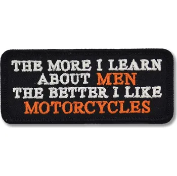 Nášivka Moto nášivka More about Men 9 cm x 4 cm