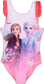 Dívčí plavky Sun City Frozen 2 Anna a Elsa růžové 128