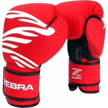 Chránič ruky a předloktí na box a bojový sport RUKAVICE ZEBRA FITNESS RED Velikost: 14oz