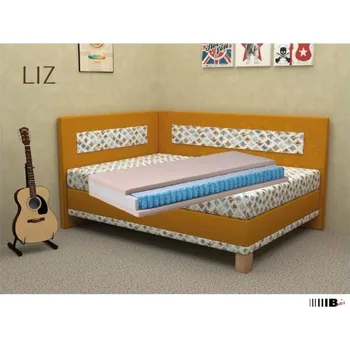 Postel Pohoda český výrobce, Postel čalouněná LIZ, 120 x 200 cm - matrace BONA SOFT