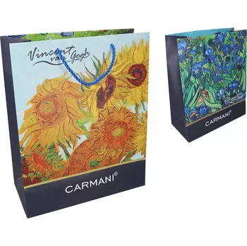 Carmani® Carmani - Dárková taška V. van Gogh, V. van Gogh, Irises, Sunflowers - 26*33*12 cm