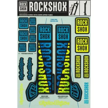 Rock Shox Decal KIT TLD polepy na vidlici 35 mm Blue/Yellow