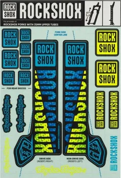 Rock Shox Decal KIT TLD polepy na vidlici 35 mm Blue/Yellow