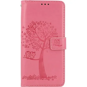 Pouzdro na mobilní telefon Pouzdro Realme C25Y knížkové Růžový strom sovičky (kryt neboli obal na Realme C25Y)
