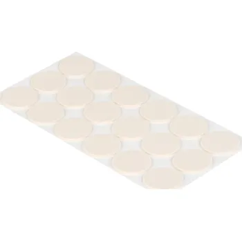 Protiskluzová podložka Walteco Protiskluzové podložky EVA, průměr 35mm, samolepící, béžové, 18 ks