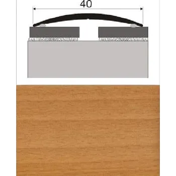 Podlahová lišta Přechodová lišta samolepicí PROFIL Team E08 Buk 40 x 2700 mm
