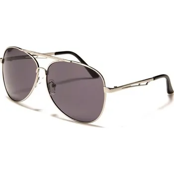 Air force Unisex Aviator sluneční brýle Stříbrné-kouřové Olympic eyewear 97k-cube