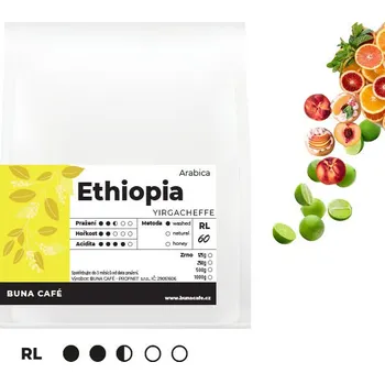 Káva BUNA CAFÉ Ethiopia, Yirgacheffe, RL60, 250g