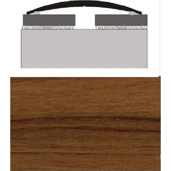 přechodová lišta Přechodová lišta oblá Profilteam P24 Ořech samolepicí 80 mm 270 cm