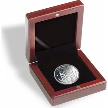 Obal pro sběratelský předmět LEUCHTTURM Etue VOLTERRA na 1 minci do Ø 41 mm, mahagonové
