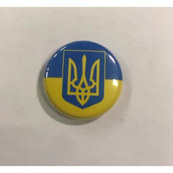 Placka vlajka Ukrajina TRYZUB 25 mm