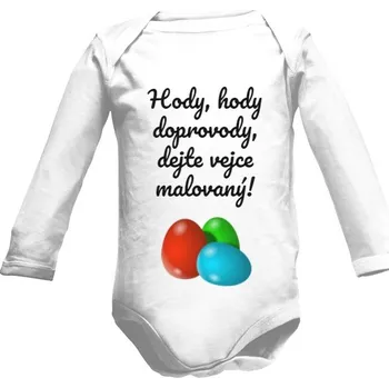 Kojenecký body Dětské body Long s potiskem Hody, hody doprovody dětské