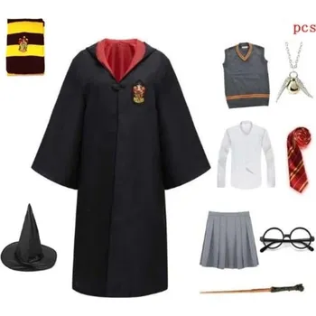 Karnevalový kostým Dámský kostým Harry Potter - set pro dospělé 10 ks Druh: Nebelvír, Velikost: XL