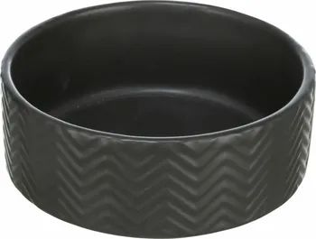 Miska pro psa Trixie Keramická miska černá 13 cm/400 ml