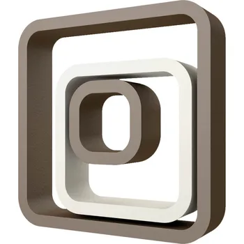 Drátěná police Faktum Polička Pille 3 ks Barva: hnědá/béžová/hnědá