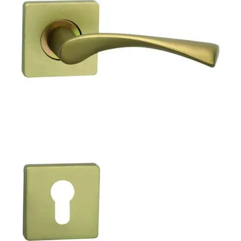 Dveřní kování COBRA GIUSSY-S Provedení: PZ RE (klika pravá/koule), Povrch: F4 - bronzový elox