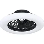 Stropní ventilátor Globo 03628B Travo s osvětlením LED 30W 1200lm 3000-6500K Ø 50cm černý/opál s dálkovým ovládáním