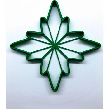 Vánoční dekorace Vánoční adventní svícen #07 hvězda vykrajovátko