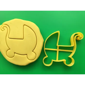 Dortová svíčka Kočárek #1 vykrajovátko