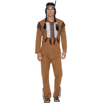 Smiffys Pánský kostým náčelník s čelenkou, S