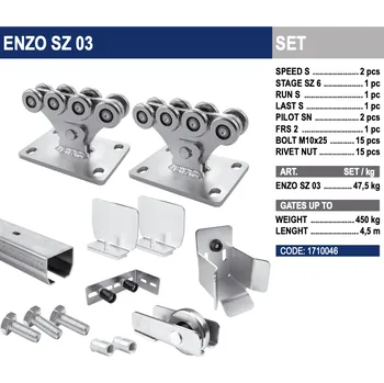 CAIS KIT ENZO SZ 03 sada pro samonosnou bránu do 4,5m průjezdu