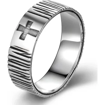 Prsten Olivie Pánský stříbrný prsten KŘÍŽ 5880 Velikost prstenů: 13 (EU: 71) Ag 925; ≤3,7 g.