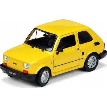 autíčko Welly Fiat 126 Žlutý 1:21