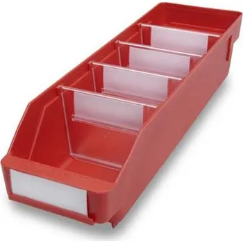 Regálový box RackBox, 400 x 120 x 95 mm, barva červená