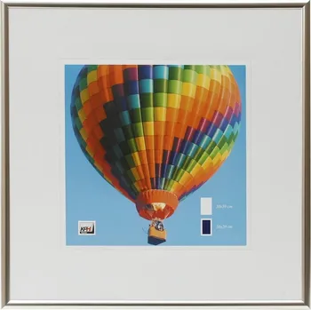 Rám na obraz Plastový fotorámeček New Lifestyle 30x30 stříbrný kph