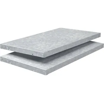 Dílenský regál Regálová police Schulte pozinkovaná 600x35x350 mm, balení 2 kusy, zásuvný systém