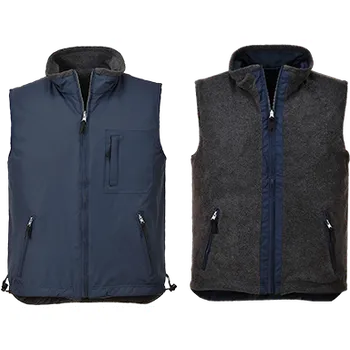 Pánská vesta PORTWEST RS oboustranná vesta s podšívkou Velikost: 3XL, Barva: námořní modrá