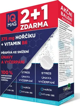 Naturprodukt IQ Mag Hořčík 375 mg + vitamin B6 šumivé