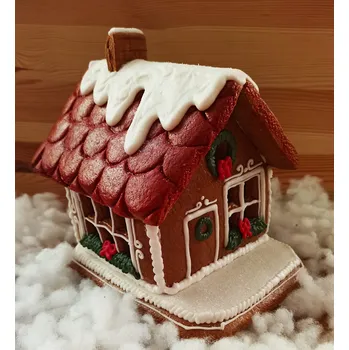 Vánoční dekorace Vánoční perníková chaloupka #02 - sada vykrajovátek