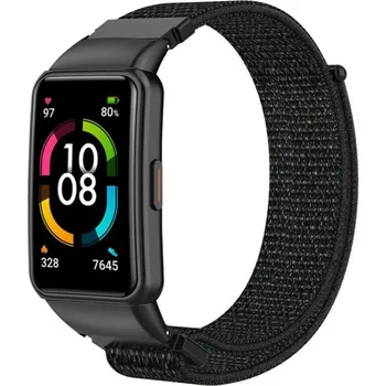 Ostatní příslušenství k chytrým hodinkám eses Nylonový řemínek pro Huawei Band 6, Honor Band 6 a Band 7 - Černý