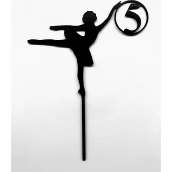 Dortová svíčka Zápich - Baletka#02 (možnost jména, věku)