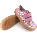 Barefoot tenisky Froddo Pink Unicorn textilní G1700379-4 36, Vnitřní délka boty: 24,5 cm, Vnitřní šířka boty: 8,5 cm
