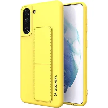Pouzdro na mobilní telefon Wozinsky Kickstand Case pouzdro / kryt s opěrkou 3v1 pro Samsung Galaxy S21 Plus 5G yellow