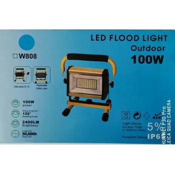 FOYU FI-100 LED reflektor přenosný akumulátorový 100W