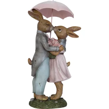 Clayre & Eef 6PR0775 zajíčci pod deštníkem Velikonoční dekorace Clayre & Eef 6PR0775 zajíčci pod deštníkem