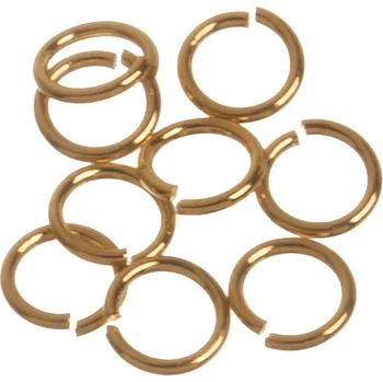 Kroužky pozlacené Au, 3x0,4 mm (50 ks)