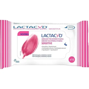 Intimní ubrousek Lactacyd Sensitive vlhčené ubrousky pro intimní hygienu 15 kusů